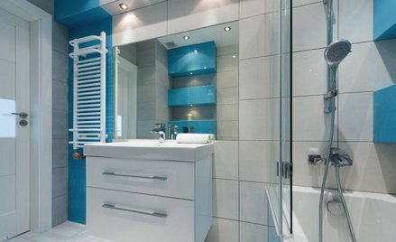 Urządzona łazienka dla klientów firmy deweloperskiej Atal