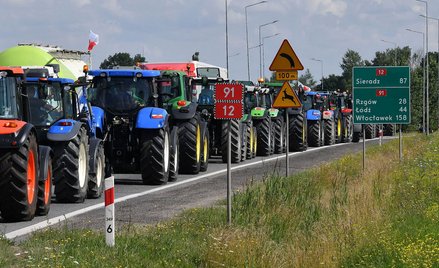 Protest rolników, wielokilometrowy korek na S8