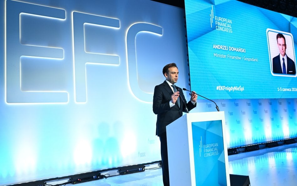 Minister finansów i gospodarki Andrzej Domański