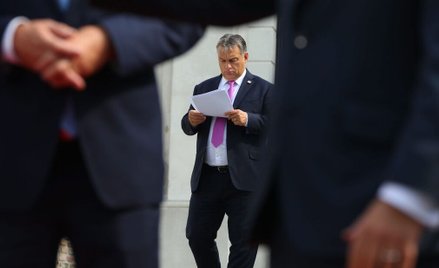 Premier Węgier Viktor Orban w czasie szczytu w Bratysławie