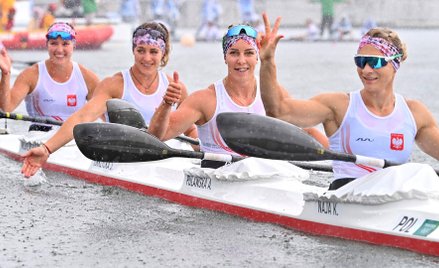 Brązowe medalistki - od prawej: Karolina Naja, Anna Puławska, Justyna Iskrzycka i Helena Wiśniewska