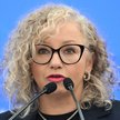 Sekretarz stanu w KPRM Katarzyna Kotula podczas konferencji prasowej po posiedzeniu Rady Ministrów, 