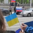 Donieck proukraińska manifestacja zagrożona przez rosyjską bojówkę – milicja się nie wtrąca