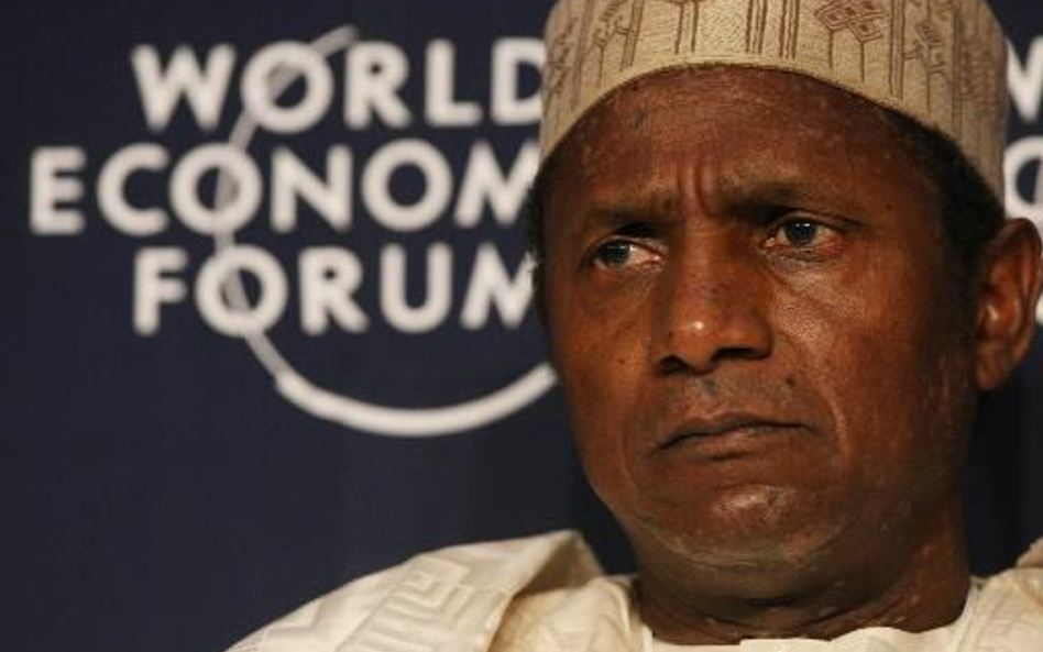 Umaru Musa Yar'Adua, prezydent Nigerii podczas forum ekonomicznego w Davos