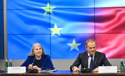 Thérèse Blanchet i Donald Tusk