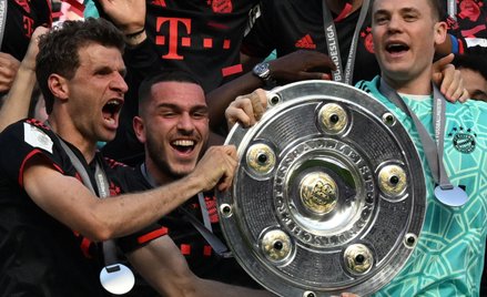 Piłkarze Bayernu świętują 11. mistrzostwo z rzedu