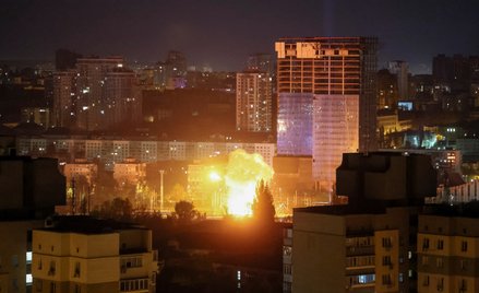 Eksplozja w Kijowie po ataku rosyjskiego drona