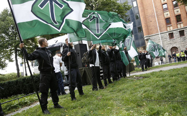 Neonaziści na ulicach Sztokholmu