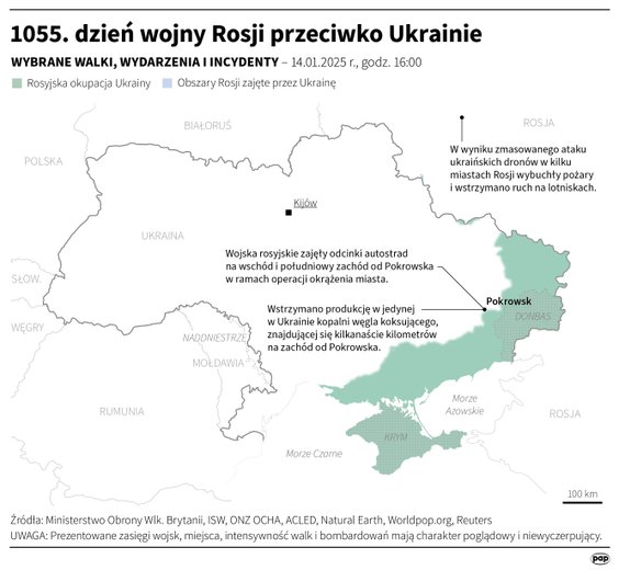 Tak wyglądała sytuacja na froncie w 1055 dniu wojny