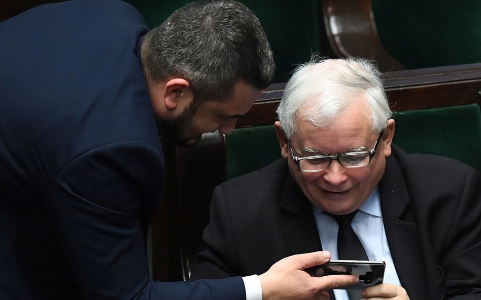 Jarosław Kaczyński i Krzysztof Sobolewski, którego żona zasiadała w kilku państwowych radach nadzorc