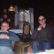 Stanisław Lem i Sławomir Mrożek w latach 90. Domowe archiwum Tomasza Lema
