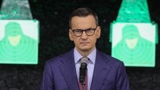 Przewodniczący klubu parlamentarnego Rozwój Plus Mateusz Morawiecki podczas prezentacji raportu „Zał