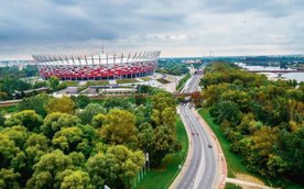 Stadion Narodowy, leżący na pograniczu Pragi-Południe z Pragą-Północ to jeden z symboli prawobrzeżne