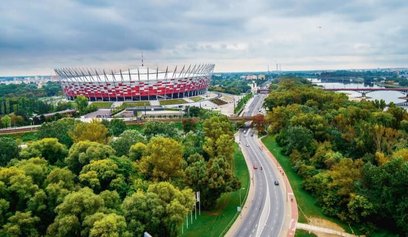 Stadion Narodowy, leżący na pograniczu Pragi-Południe z Pragą-Północ to jeden z symboli prawobrzeżne