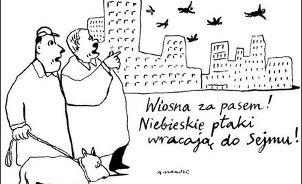 Komentarz rysunkowy. Wiosna za pasem