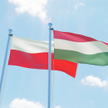 Flaga Polski i Węgier