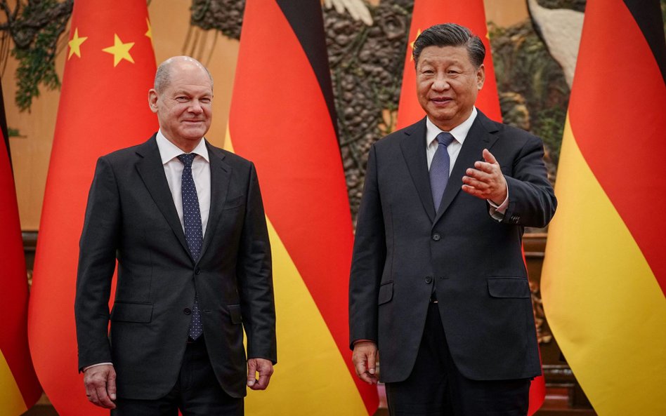 Olaf Scholz i Xi Jinping