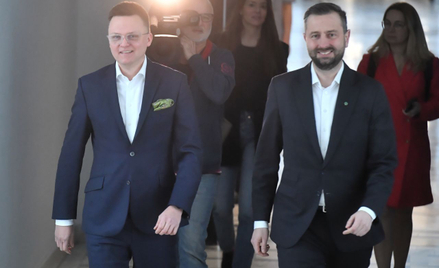 Prezes PSL Władysław Kosiniak-Kamysz  i lider Polski 2050 Szymon Hołownia