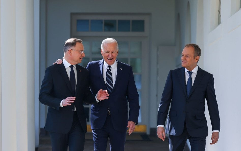 Andrzej Duda, Joe Biden i Donald Tusk