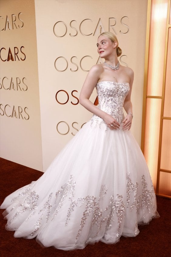 Oscary 2026. Gwiazdy na czerwonym dywanie. Elle Fanning