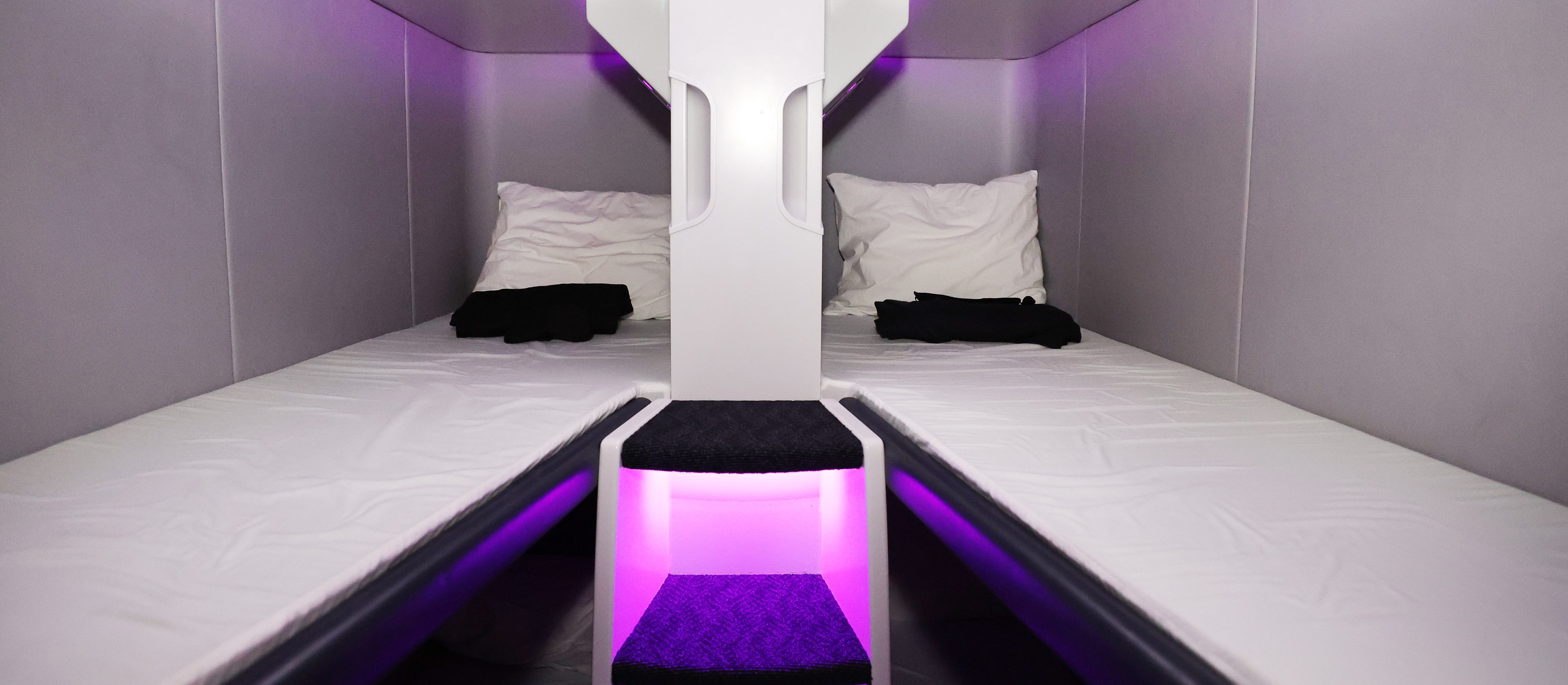 Rewolucja w samolotach. choćby w klasie ekonomicznej można się położyć