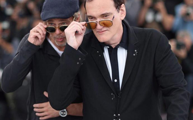 Brad Pitt i Quentin Tarantino po pokazie filmu „Pewnego razu... w Hollywood”