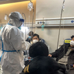 Jedna z klinik diagnozujących chorych na COVID w Chinach