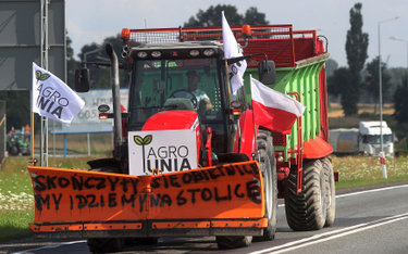 Srock, protest rolników z AgroUnii.