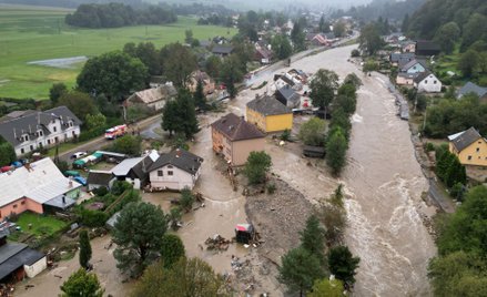 Zalane miasteczko Jesenik w Czechach