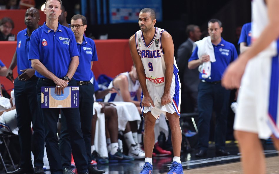 Trener Francuzów Vincent Collet i Tony Parker