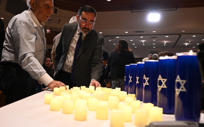 Mieszkańcy Izraela dostają ogromne wsparcie z całego świata. Na zdjęciu synagoga w Los Angeles