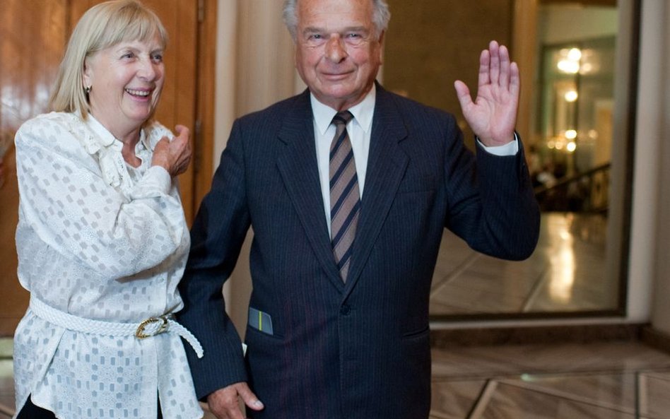 Czesław Kiszczak z żoną Marią