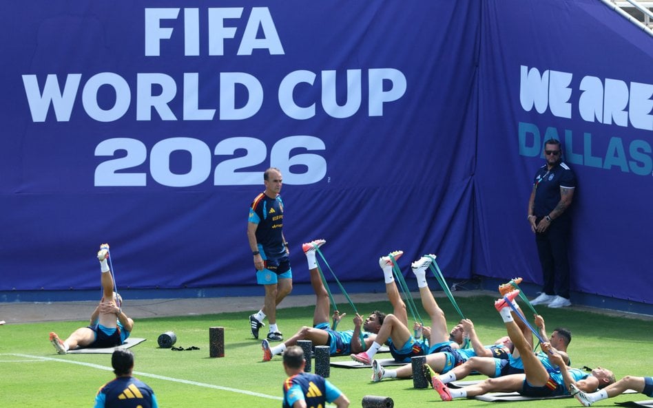 Mistrzostwa Świata FIFA 2026. Trening reprezentacji Hiszpanii na stadionie Cotton Bowl w Dallas (Tek
