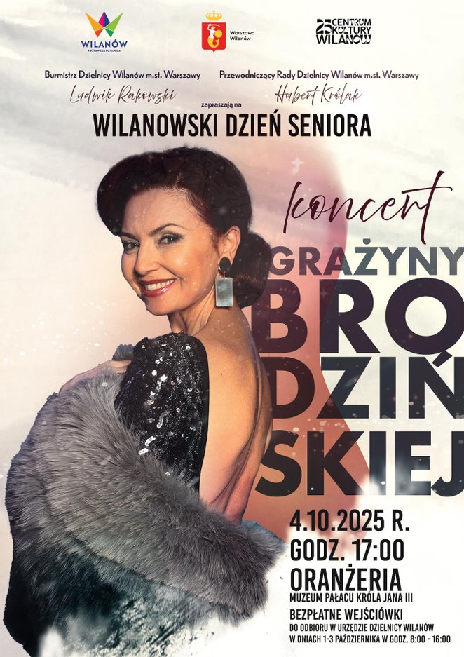 Koncert Grażyny Brodzińskiej w Wilanowie