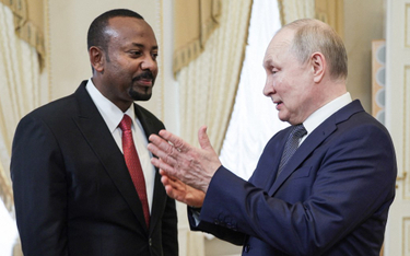 Prezydent Rosji Władimir Putin i premier Etiopii Abiy Ahmed Ali
