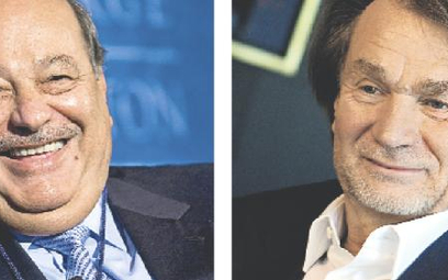 Meksykanin Carlos Slim Helu (z lewej), wzbogacił się przez ostatnie pięć lat o 44 mld USD. Najbogats
