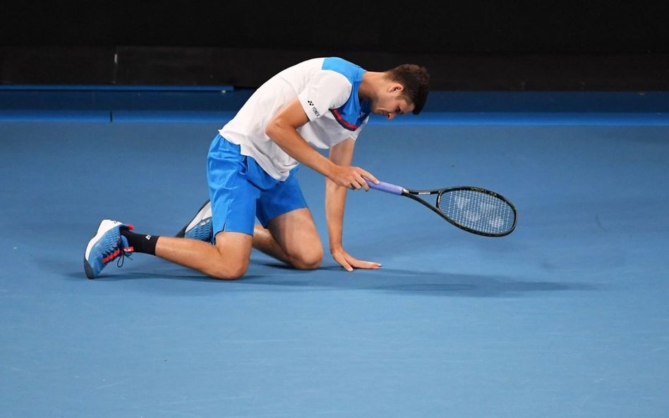 Hubert Hurkacz przed turniejem rozbudził ogromne nadzieje, ale w Melbourne przegrał boleśnie