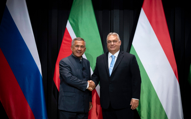 Prezydent Tatarstanu Rustam Minnichanow i premier Węgier Victor Orban