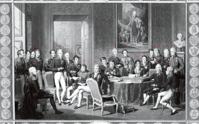 Już po kongresie wiedeńskim (na zdjęciu) car Aleksander I, austriacki cesarz Franciszek oraz król pr