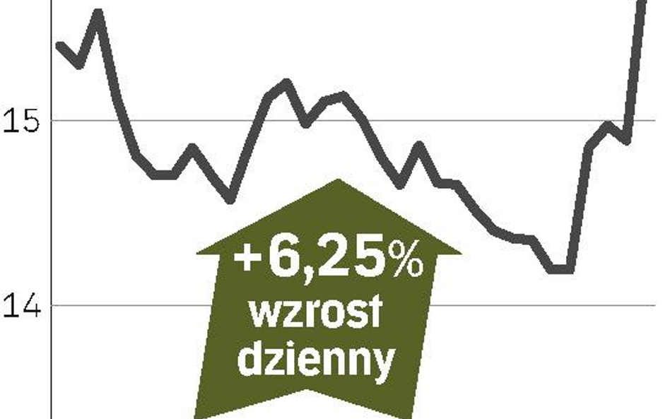 W górę po informacji o przejęciu