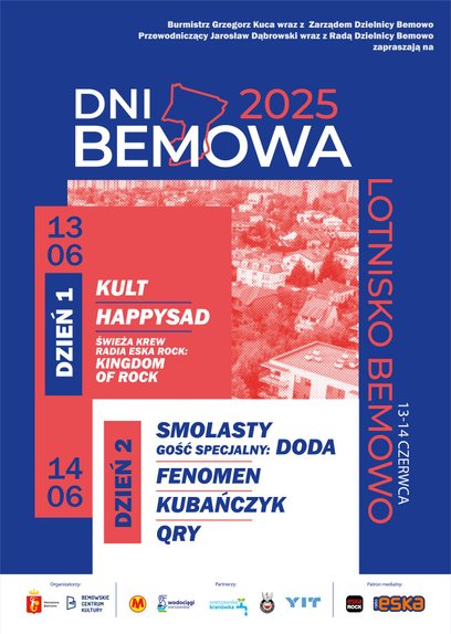 Dni Bemowa 2025 to dwudniowa impreza muzyczna dla warszawiaków
