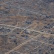 Zburzona przez Izrael Strefa Gazy widziana z pokładu niemieckiego samolotu zrzucającego pomoc humani