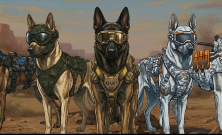 Psy Warhound mają wykonywać zadania zbyt niebezpieczne dla ludzi lub takie, z którymi nie radzą sobi