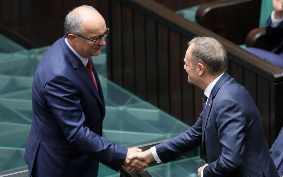 Włodzimierz Czarzasty i Donald Tusk