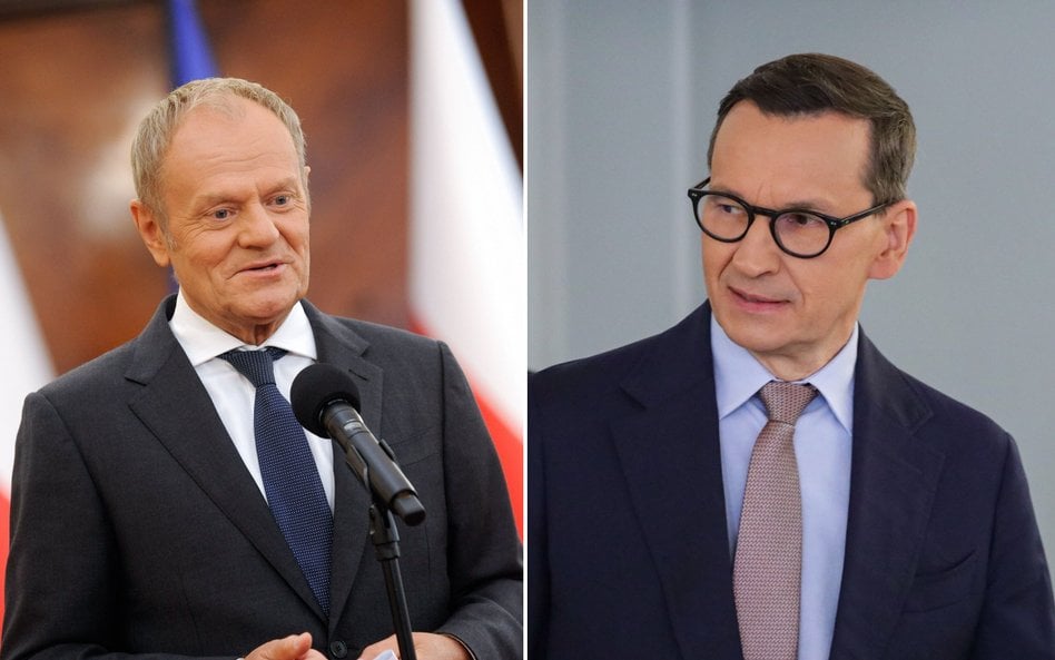 Donald Tusk i Mateusz Morawiecki