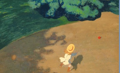 Félix Vallotton „Piłka” (Zakątek parku z dzieckiem”) 1899