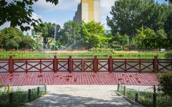 Remont przeszedł również cieszący się popularnością pomost nad Stawami,
