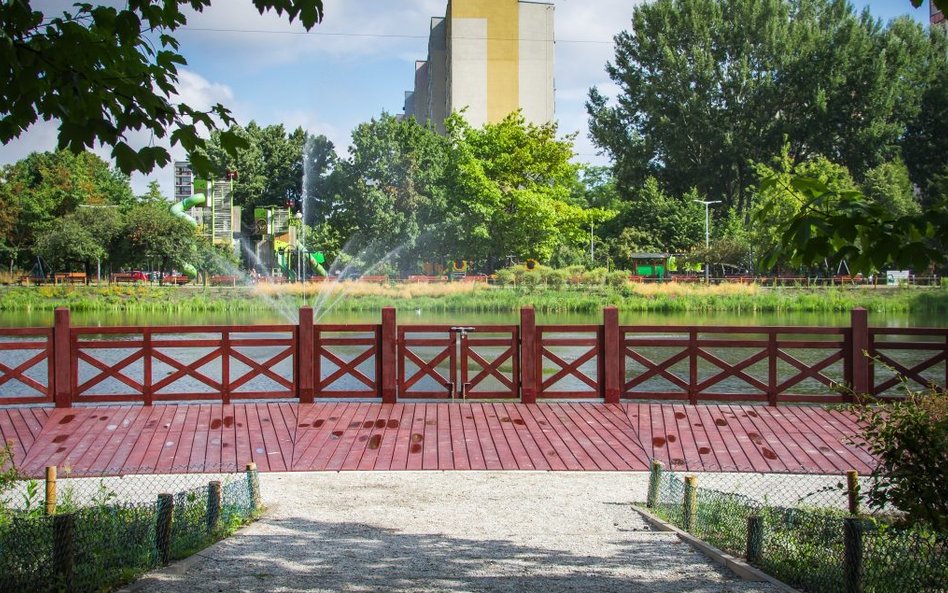 Remont przeszedł również cieszący się popularnością pomost nad Stawami,