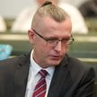 Prezes Izby Pracy Sądu Najwyższego sędzia Piotr Prusinowski podczas posiedzenia Izby w siedzibie sąd