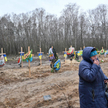 Cmentarz w Czernihowie, gdzie pochowano część z 350 mieszkańców, którzy zginęli z rąk rosyjskich żoł